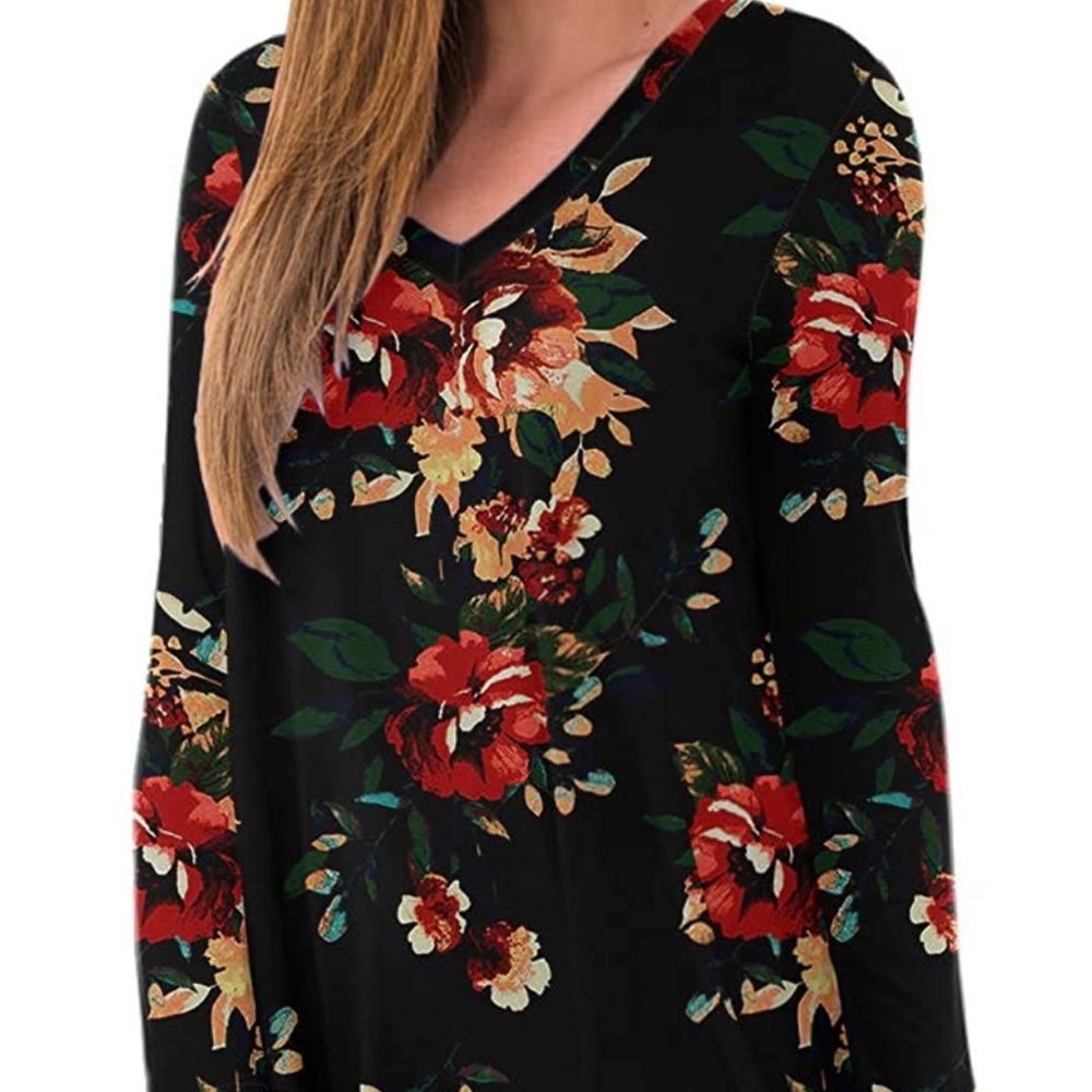 Fall colored Tunic top. Women’s, 2XL long sleeved. Light material